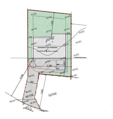 Building plot 940 m², Loborika - two access roads - 8