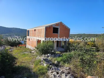 Kuća 199 m², Vinišće kraj Trogira, pogled na more i bazen - 3