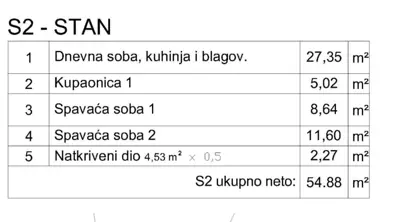 Stan S2, Šikići kod Pule, vrt 97 m² i novogradnja - 3