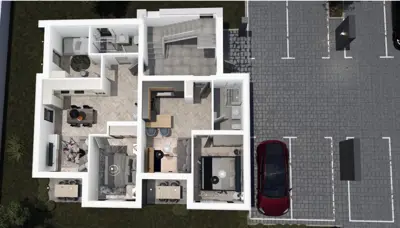 Stan S2, Šikići kod Pule, vrt 97 m² i novogradnja - 2