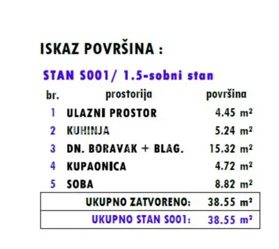 Stan 39 m², Donja Dubrava - novogradnja, 2-sobni - 2