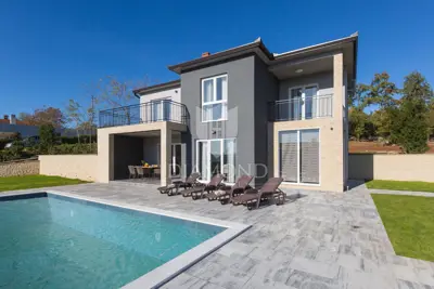 Labin, neu erbautes Ferienhaus mit Pool - 22