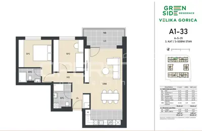 PRODAJA, VELIKA GORICA – NOVOGRADNJA | 3-SOBNI STAN 84,39 m² S 2 KUPAONICE I LOG - 7