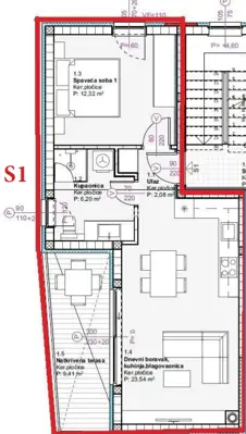 DALMACIJA, VODICE - One-room apartment "S1" under construction - 6