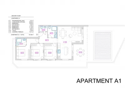 Apartment 108 m², Vrbnik on the island of Krk - ground floor with pool - 21