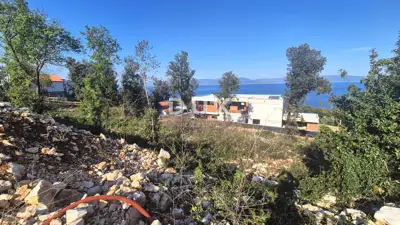 Building plot, Rabac - 300 m from the sea, sea view - 2