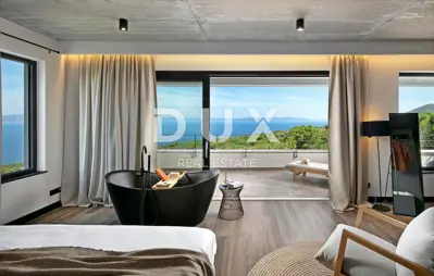 Vila 396 m², Rabac - pogled na more i bazen - 16
