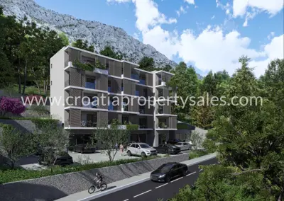 Wohnung 61 m², Omiš - Neubau in ruhiger Umgebung