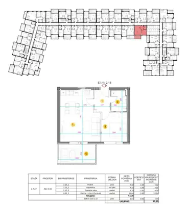 Apartment 52 m², Umag - 2nd floor, garage parking space - 8