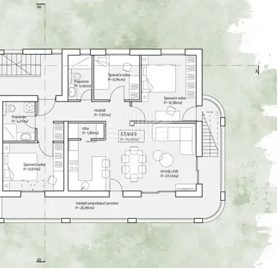 Wohnung 121 m², Plovanija, Zadar - Dachterrasse und 2 Parkplätze - 13