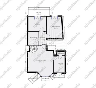 Stan 107 m², Medveščak, dvoetažni 4-s u mirnoj ulici - 21
