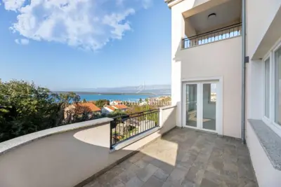 House 266 m², Klimno on Krk - view of Soline Bay - 12