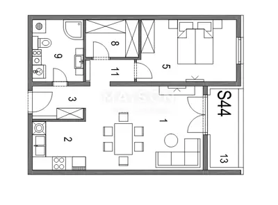 Apartment 53 m², Klinča Sela - new build and loggia - 11