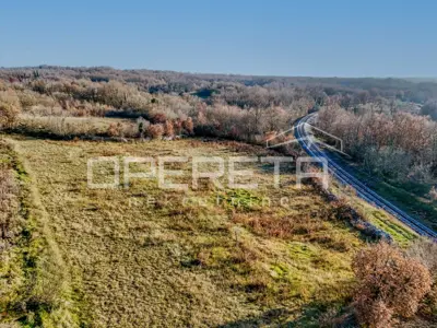 Građevinsko zemljište, Žminj, otvoren pogled na prirodu i more - 2