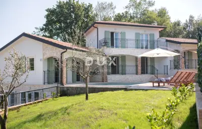 House 253 m², Vižinada - pool and sunbathing area