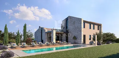 Poreč - okolica - Građevinsko zemljište 846 m² s projektom i dozvolom