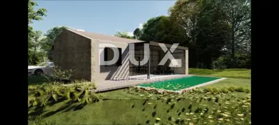 Građevinsko zemljište, Krnica - dozvola i projekt kuće s bazenom