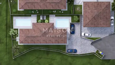 Attractive plot in a sunny location - project for three modern villas - 7