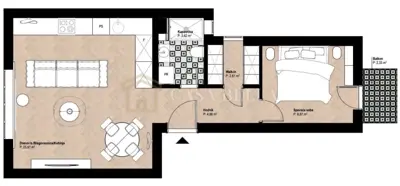 Wohnung zum Kauf in Trešnjevka, 48 m²