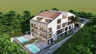 Stan 129 m², Dramalj - 3 spavaće sobe, bazen - 2