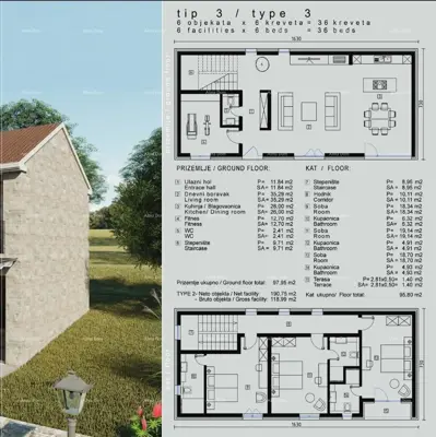 Građevinsko zemljište 30 071 m², Bale, turistička zona T 2 - 11