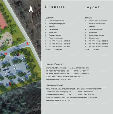 Građevinsko zemljište 30 071 m², Bale, turistička zona T 2 - 3