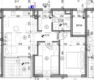 Wohnung mit 2 Schlafzimmern, Pula Monvidal, Loggia und Parkplatz - 5