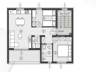 Stan 2. kat, Štinjan, Pula - 2 spavaće sobe i balkon - 15