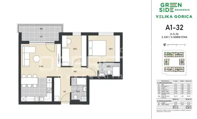 Wohnung zum Kauf in Kromosovo naselje, 76 m² - 7