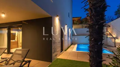 Krk, luxury two-level apartment with pool and wellness for sale