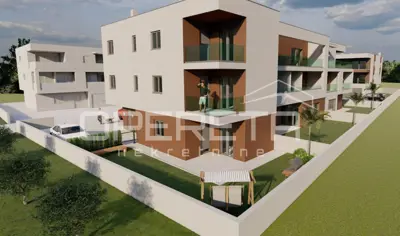 Stan u Puli, Arsenal - vrt 87 m² i parkirno mjesto