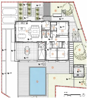 Villa 368,7 m², Primošten - Pool, Sauna und Meerblick - 8