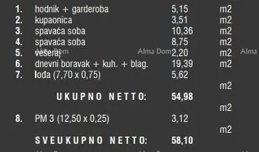Stan u Štinjanu, Pula, 2. kat i 1 parkirno mjesto - 16