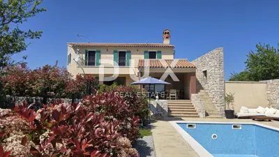 ISTRA, LABIN - Mediterranes Steinhaus mit Pool und fantastischem Blick - 2
