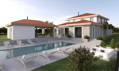 Villa 352 m², Poreč - pool and covered summer kitchen
