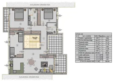 Wohnung 118 m², Kaštanjer in Pula, neuer Komplex - 7