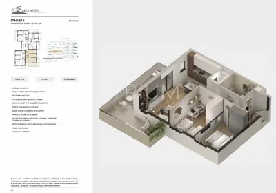 Stan 89,83 m², Seget Donji - pogled na more i balkon 22 m² - 3