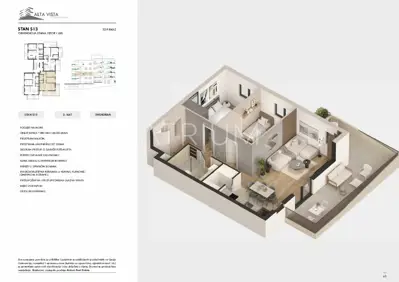 Stan 89,83 m², Seget Donji - pogled na more i balkon 22 m² - 2