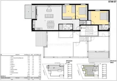 Stan 119,78 m², Mandre - prvi red do mora i krovna terasa - 23