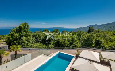 Villa 264 m², Veprinac - Blick auf die Opatija Riviera - 16