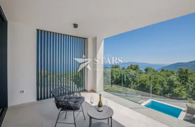 Villa 264 m², Veprinac - Blick auf die Opatija Riviera - 9