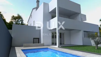 ISTRA, PEROJ Doppelhaus im Bau mit Pool und Meerblick - 2