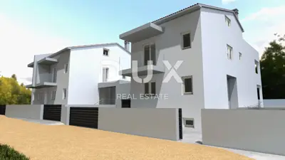 ISTRA, PEROJ Doppelhaus im Bau mit Pool und Meerblick - 7