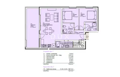 VODICE, SRIMA - Penthouse with elevator, rooftop terrace 109 m², 70 m from the beach - 23