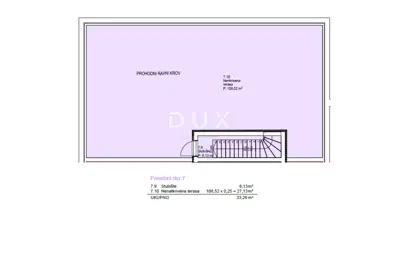 VODICE, SRIMA - Penthouse with elevator, rooftop terrace 109 m², 70 m from the beach - 24