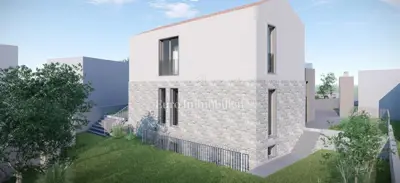 Building plot, Vrbnik, house project with a pool - 7