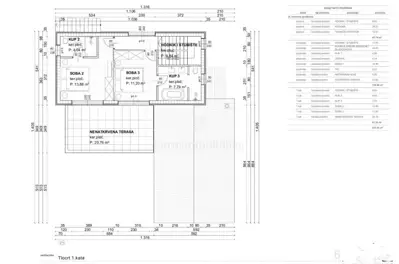 Building plot, Vrbnik, house project with a pool - 12