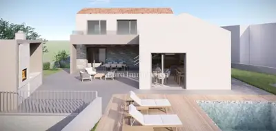 Building plot, Vrbnik, house project with a pool - 6