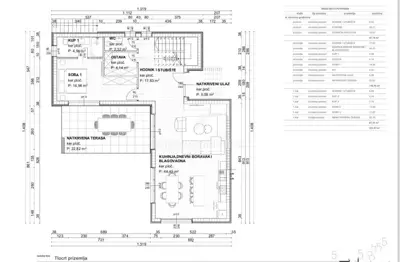 Building plot, Vrbnik, house project with a pool - 11