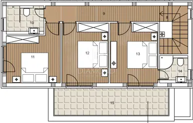 Haus 285 m², Umag Umgebung - zwei Häuser mit Pools - 20